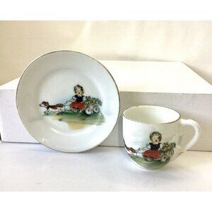 Vintage Noritake Nippon Cup And Saucer Childs Tea Set